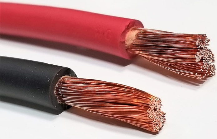 Black and Read Stranded Wire