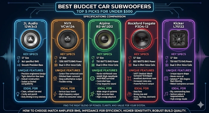 Best Budget Car Subwoofers