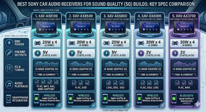 Best Sony Car Audio Receivers